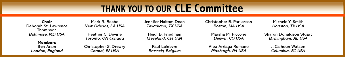 Thank You to Our 2023 CLE Committee