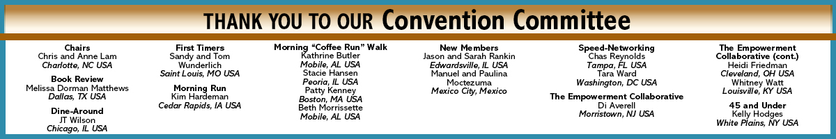 Thank You to Our 2023 Convention Committee