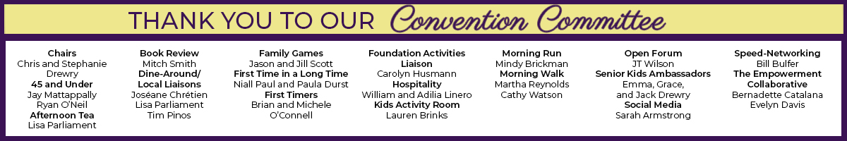 Thank You to Our Convention Committee