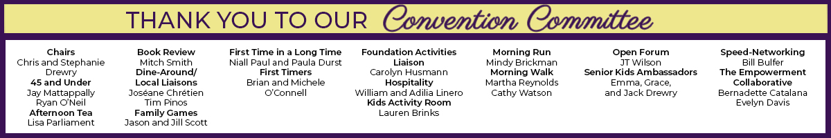 Thank You to Our Convention Committee