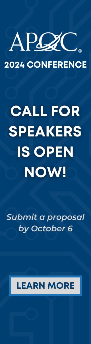 APQC's 202 conference call for speaker is open now