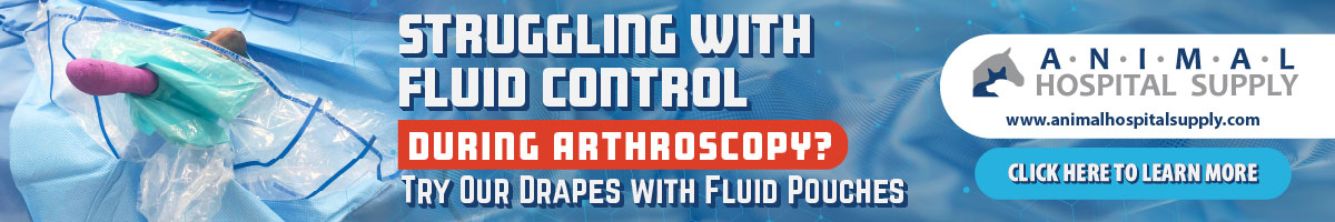Arthroscopy fluid control with Animal Hospital Supply
