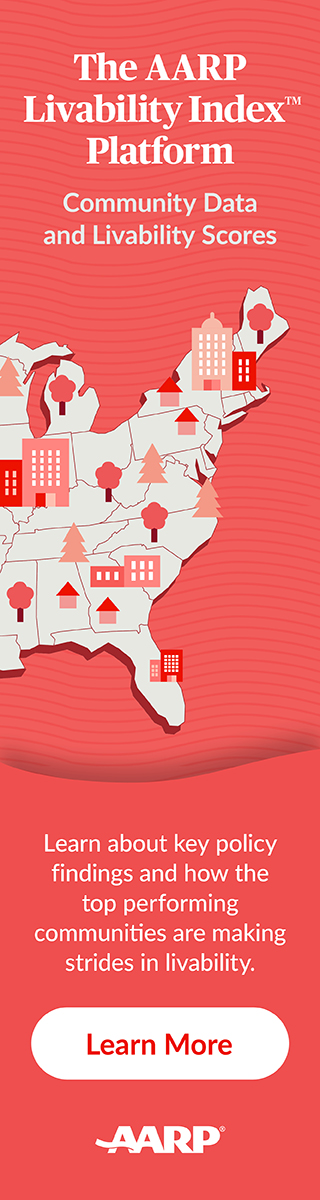 AARP ad for their livability index