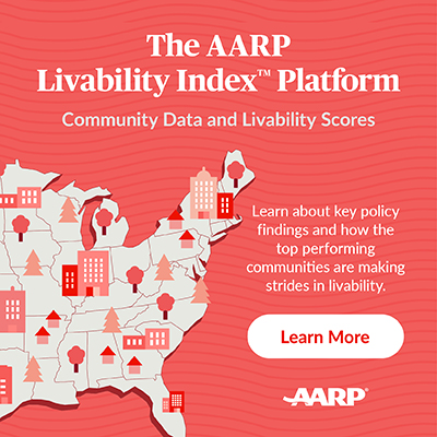 AARP ad for their livability index