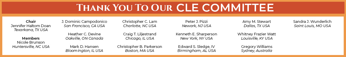 Thank You to Our CLE Committee