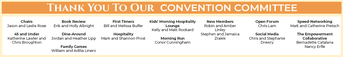 Thank You to Our Convention Committee