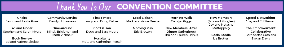 Thank You to Our Convention Committee