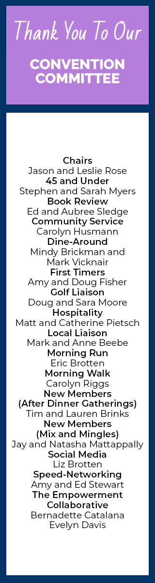 Thank You to Our Convention Committee
